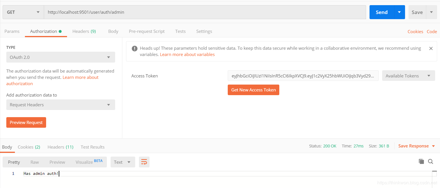 Spring Cloud入门-Oauth2授权之基于JWT完成单点登录(Hoxton版本)
