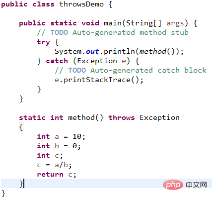 实例介绍java中异常的处理方式插图2