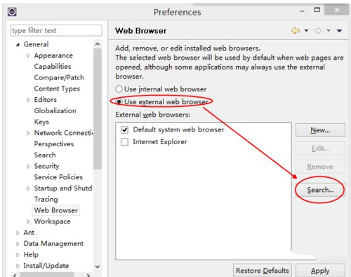eclipse怎么切换浏览器插图3