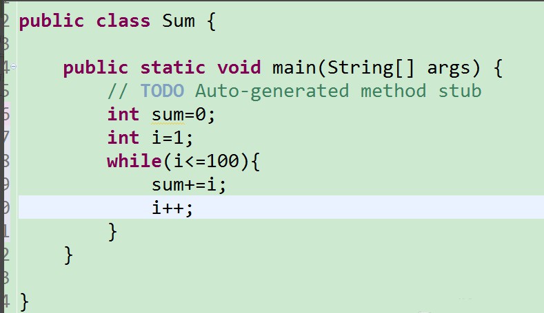 while循环1加到100的和插图3