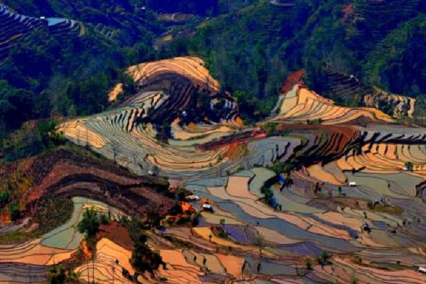 中国十大最美梯田榜:元阳梯田第二，第七在中国最美乡村插图1