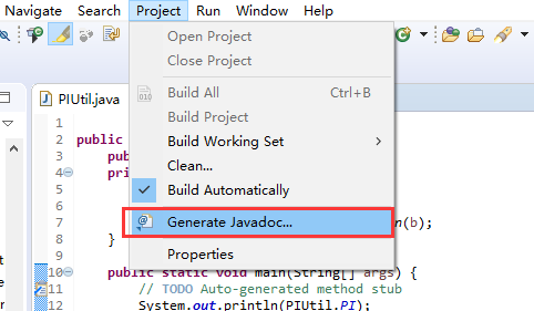 如何使用eclipse生成java文档插图1