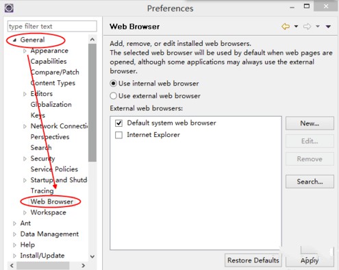 eclipse怎么切换浏览器插图2
