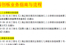 科创板上市业务指南与流程全套资料202106|爱分享