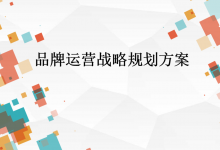 品牌运营规划策略方案|爱分享