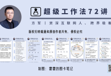 方军《超级工作法72讲》 -12个核心理念，构建高效工作体系-PPT源文件|爱分享
