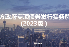 地方政府专项债券发行实务解析（2023）|爱分享