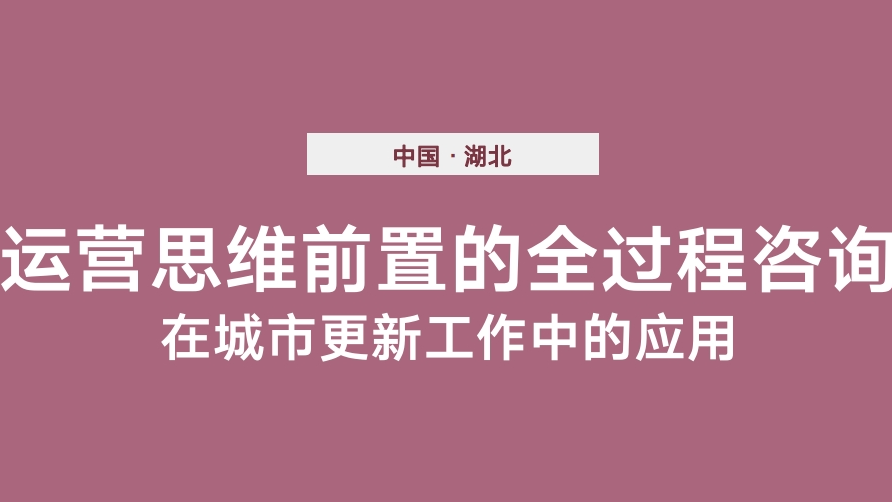 运营思维前置的全过程咨询在城市更新工作中的应用插图