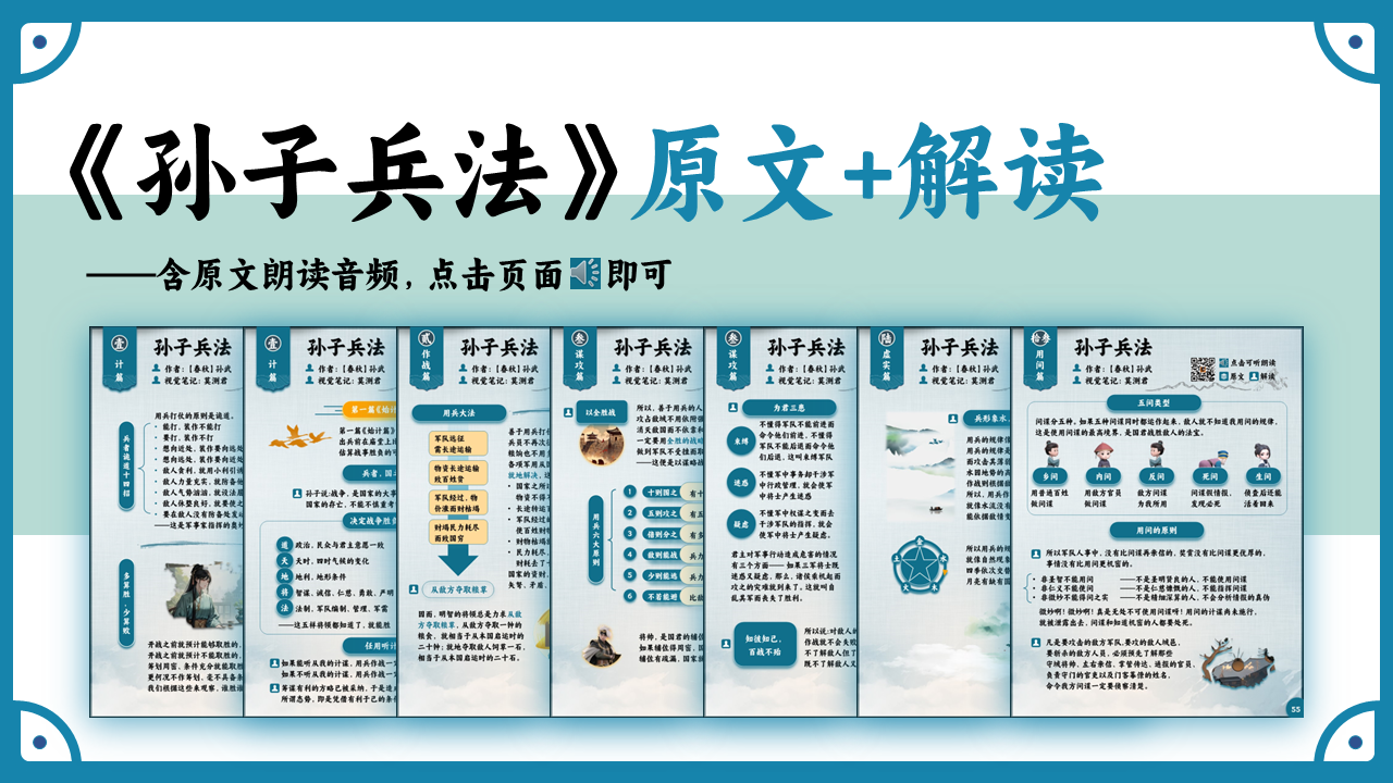 孙子兵法原文+解读（含音频）PPT源文件插图